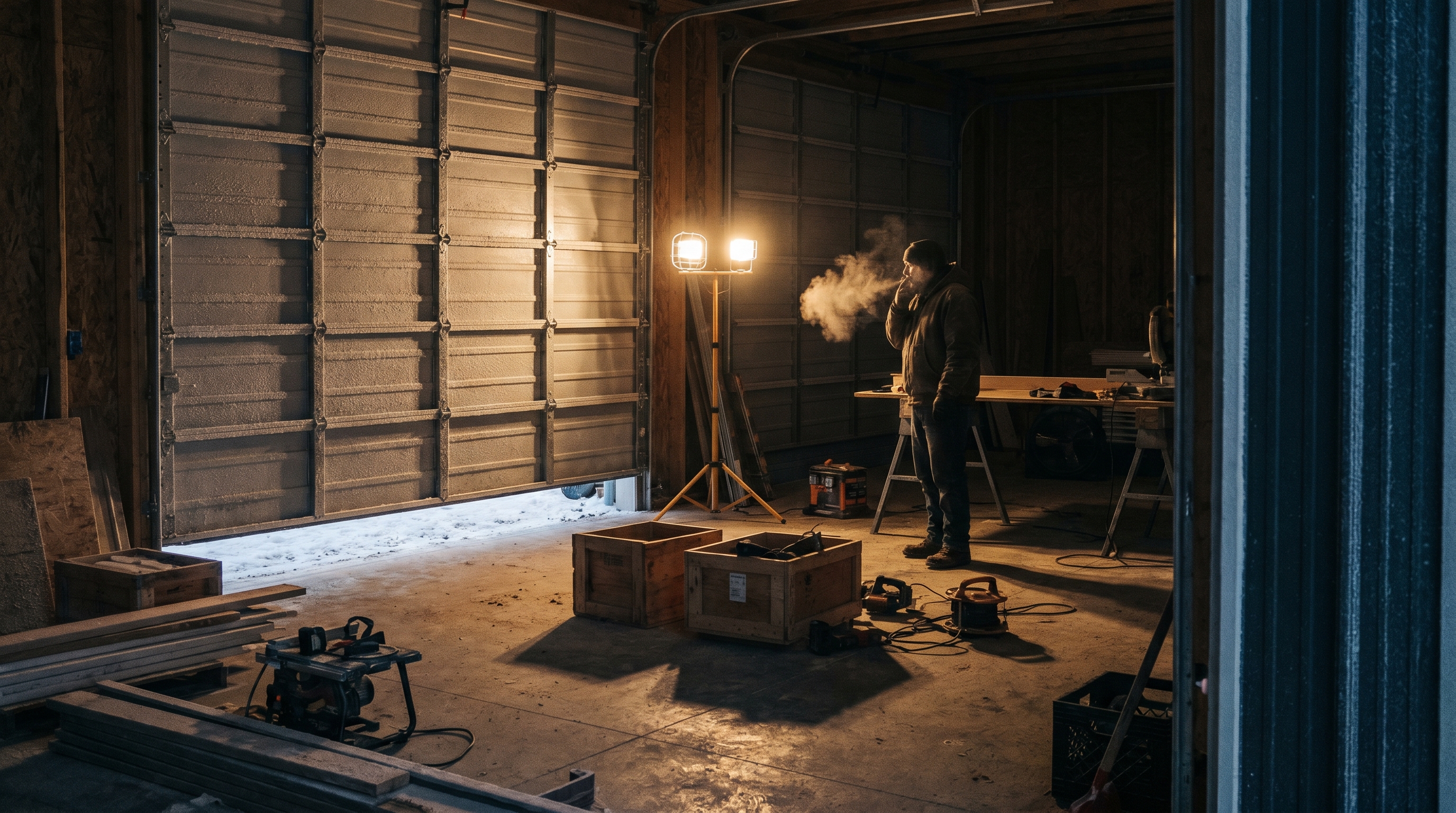 The largest uninsulated panel in your house is the garage door