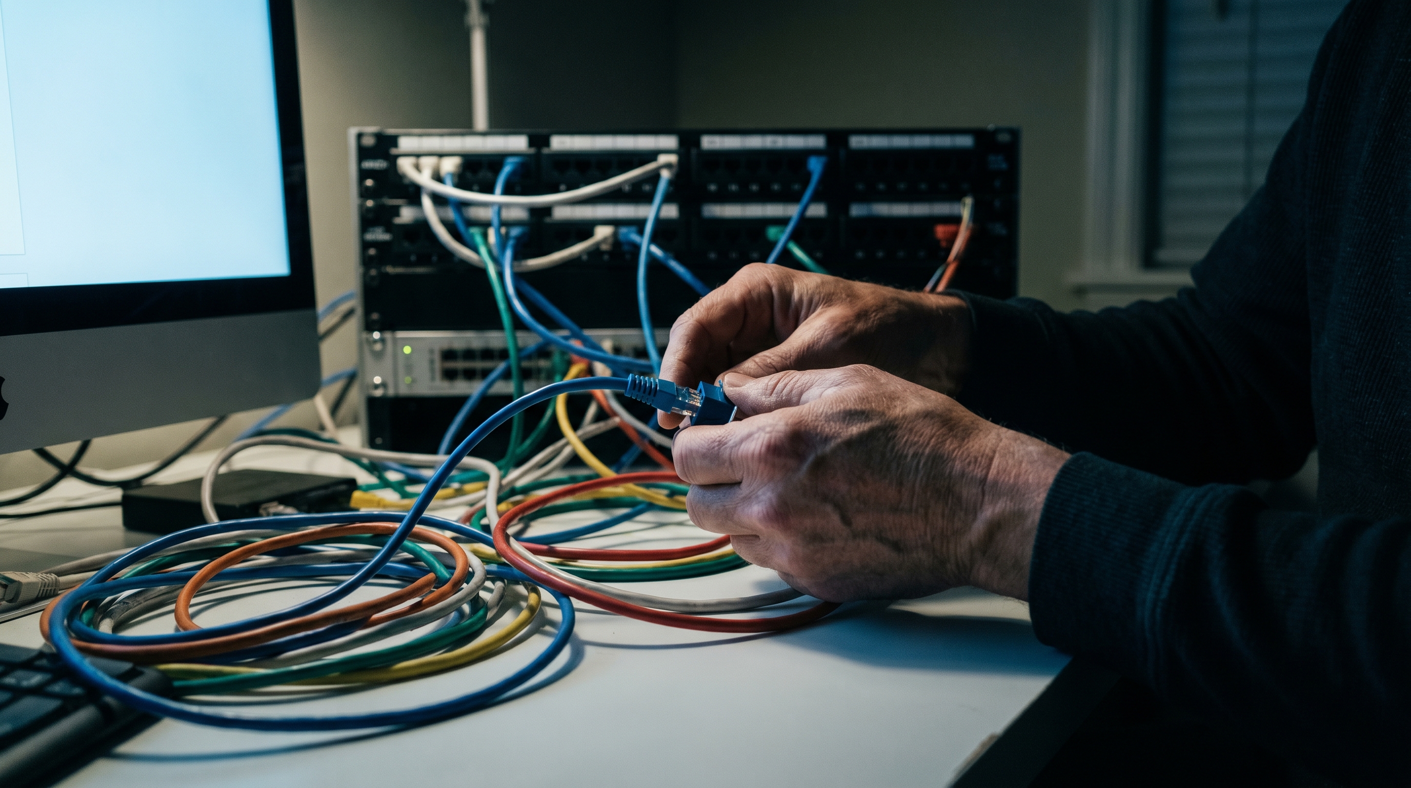 The partial crimp is why your network keeps dropping