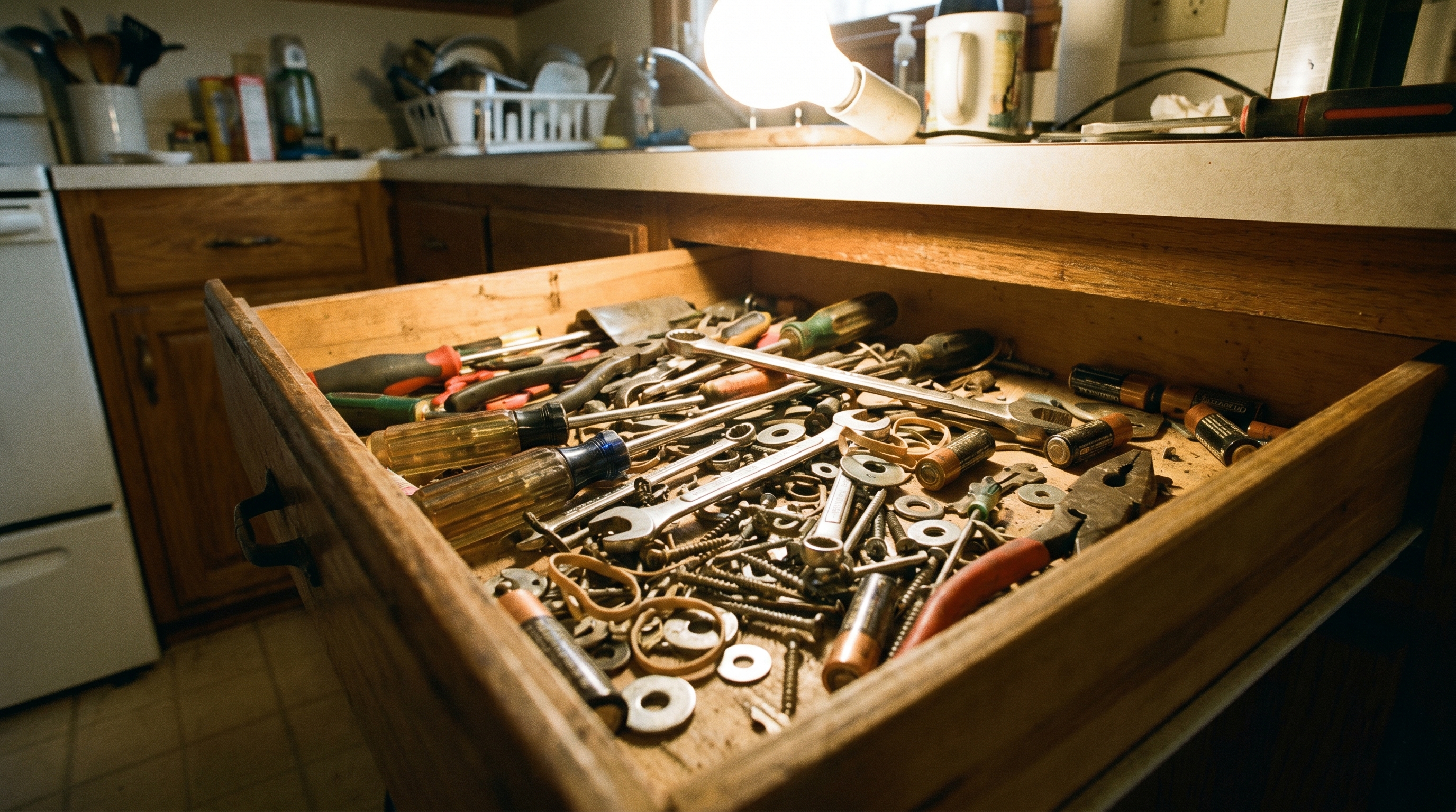The screwdriver in the junk drawer is the problem